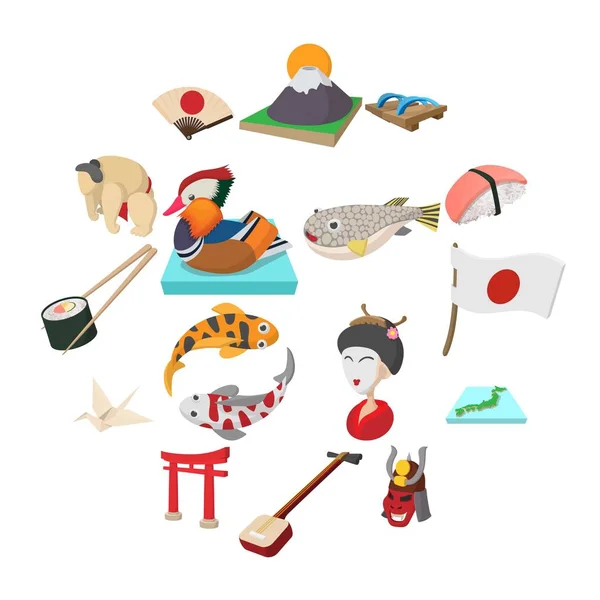 Conjunto de iconos Japón — Archivo Imágenes Vectoriales