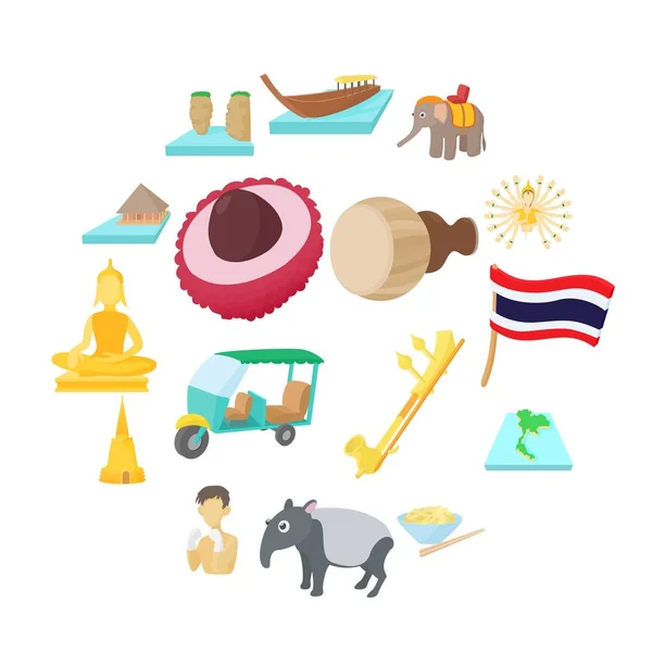 Таиланд, карикатурный стиль — стоковый вектор