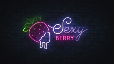 Seksi neon tabela, seksi Berry parlak tabela, ışık