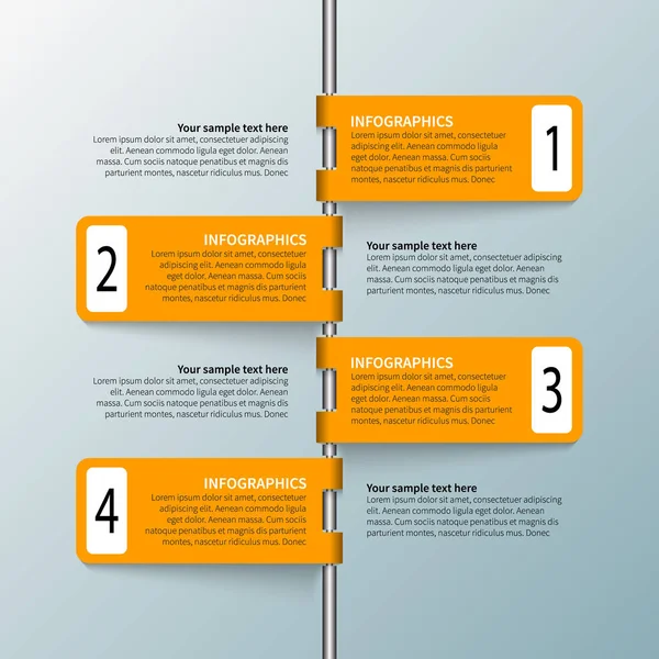 추상적 Infographic Elements Business Infographics — 스톡 벡터