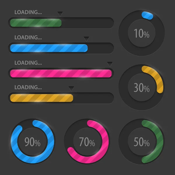 Vectoriel Abstrait Papier Infographie Elements Business Infographics Pie Graphiques Pour — Image vectorielle