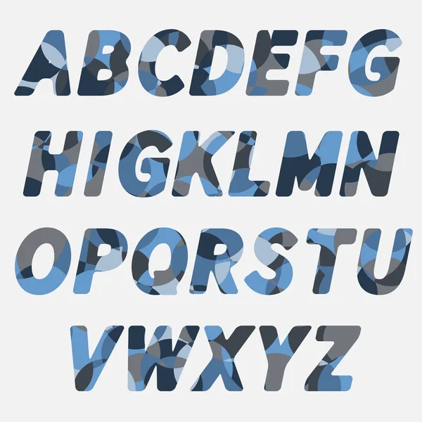 Abc Coloridas Letras Divertidas Creativas Del Alfabeto Ilustración Vectorial — Archivo Imágenes Vectoriales