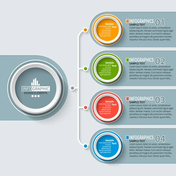 추상적 Infographic Elements Business Infographics — 스톡 벡터