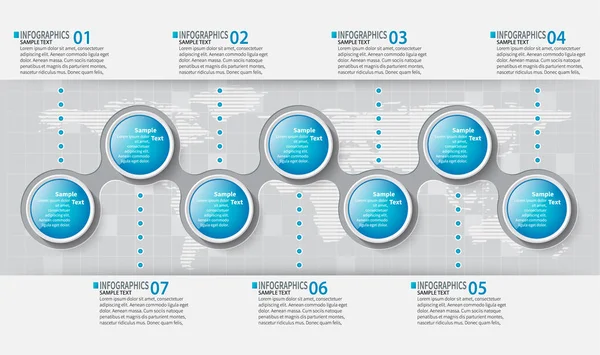 Vektor Abstrakte Papier Infografik Elemente — Stockvektor