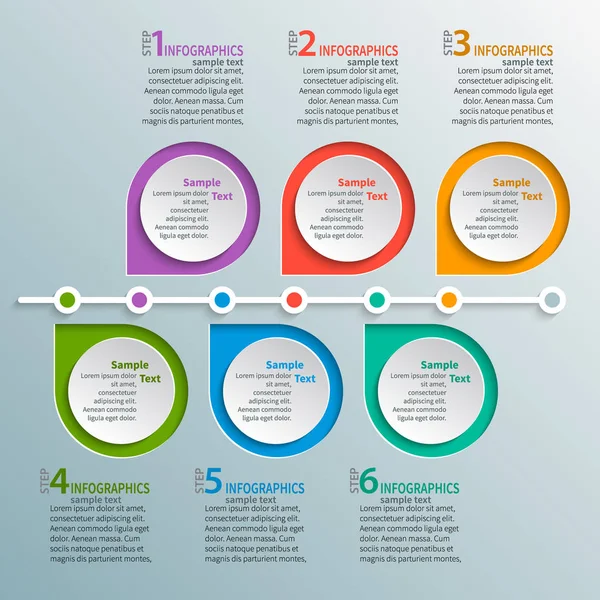 Vektor Abstrakte Papier Infografik Elemente — Stockvektor