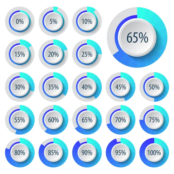 Vektor Abstrakt Papier Infographic Elements Business Infographics Pie Diagramme Für — Stockvektor