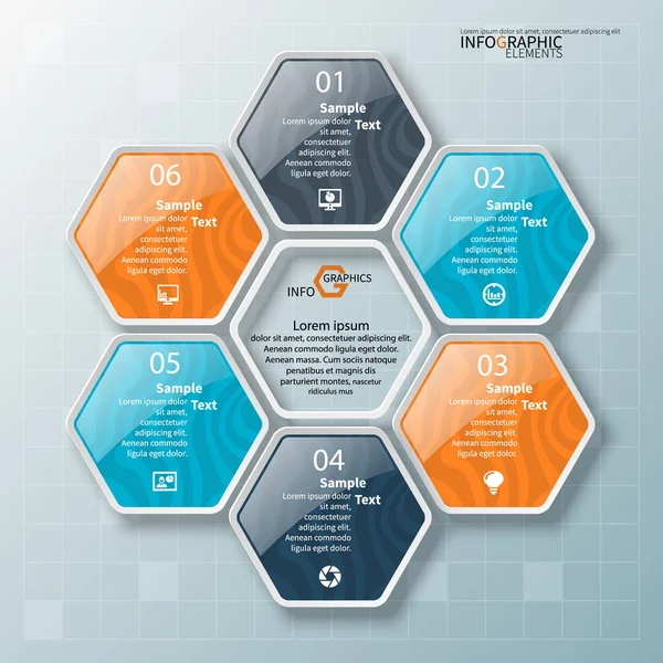 Αφηρημένη 3d χαρτί Infographics. Επιχειρηματικό πρότυπο. Εικονογράφηση διάνυσμα — Διανυσματικό Αρχείο