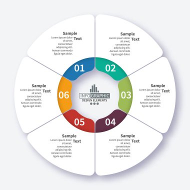 Soyut 3d kağıt Infographics. İş şablonu. Vektör çizim