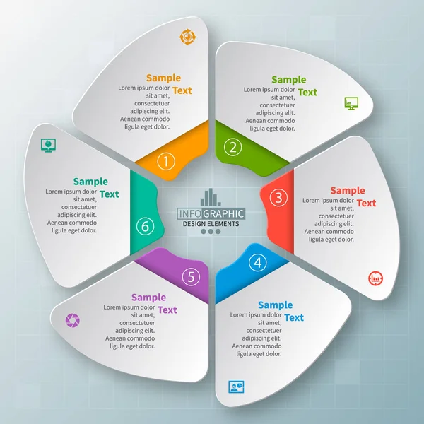 Αφηρημένη 3d χαρτί Infographics. Επιχειρηματικό πρότυπο. Εικονογράφηση διάνυσμα — Διανυσματικό Αρχείο