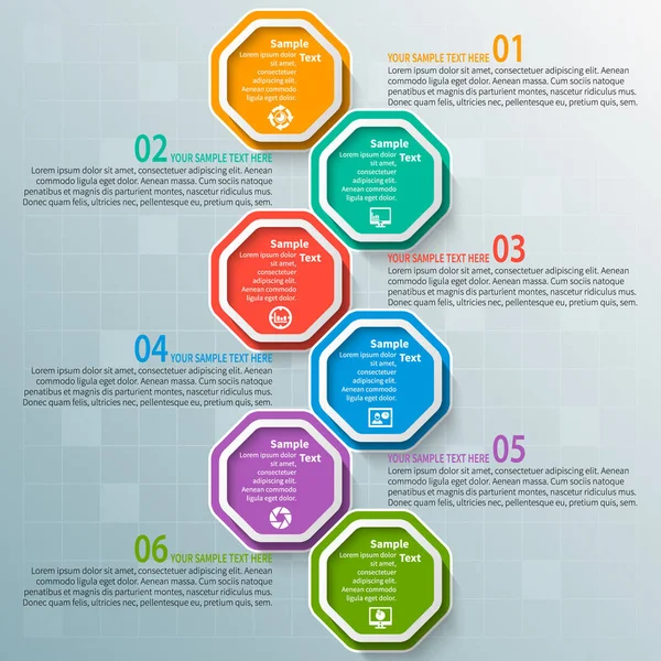 Soyut 3d kağıt Infographics. İş şablonu. Vektör çizim
