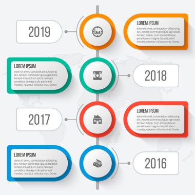 Soyut 3d kağıt Infographics. İş şablonu. Vektör çizim