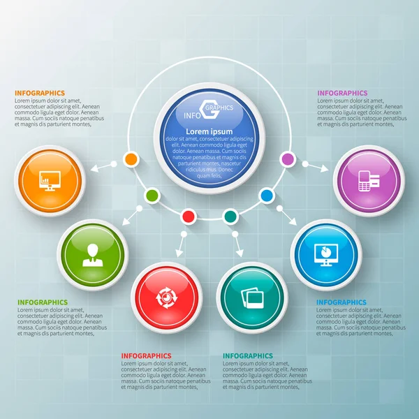 Soyut 3d kağıt Infographics. İş şablonu. Vektör çizim