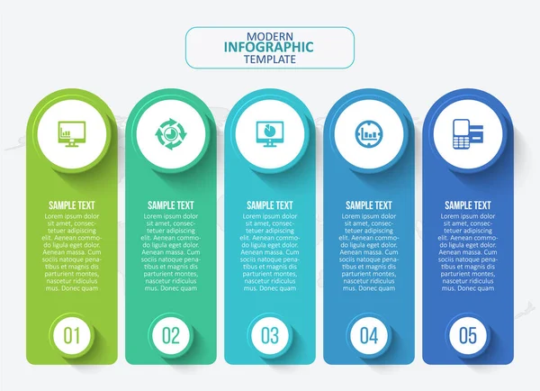 추상적 Infographic Elements Business Infographics — 스톡 벡터