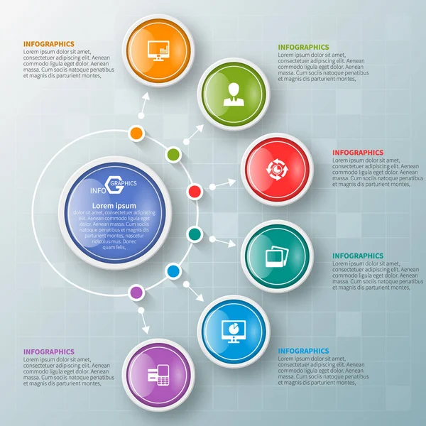 Διάνυσμα Αφηρημένα Χαρτί Infographic Στοιχεία Business Infographics — Διανυσματικό Αρχείο