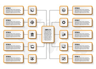 vektör soyut 3d kağıt bilgi elemanları. İş bilgileri