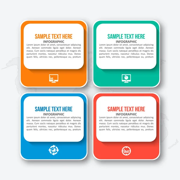 추상적 Infographic Elements Business Infographics — 스톡 벡터