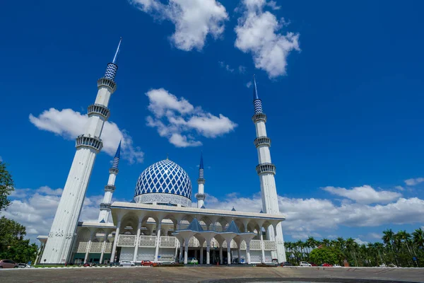 Shah Alam Malaysia Lutego 2020 Meczet Sułtana Salahuddina Abdula Aziza — Zdjęcie stockowe