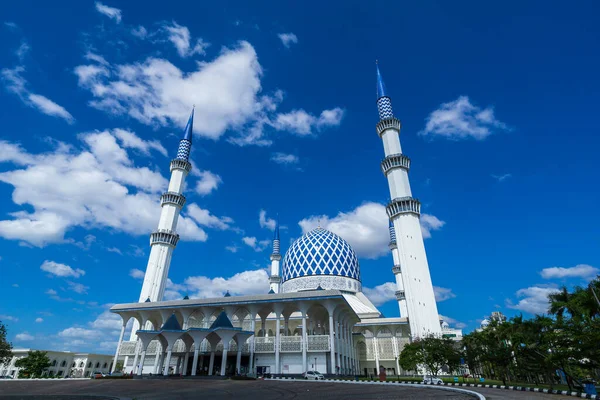 Shah Alam Malaysia Feb 2020 Moschea Sultan Salahuddin Abdul Aziz — Foto Stock