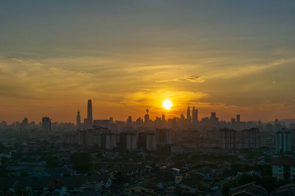 Sunset View Downtown Kuala Lumpur Capital Malaysia — Stock Photo, Image