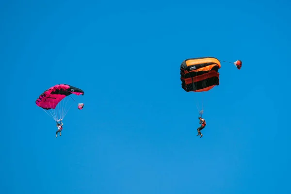 Kuala Lumpur Malaysia 26Th Sep 2019 Base Jumpers Jumps Tower — Stock Photo, Image