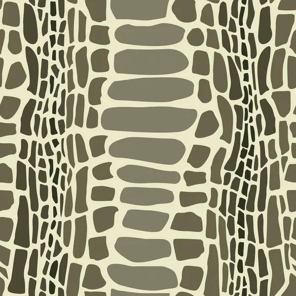 Seamless pattern with green crocodile skin. Trendy animal print. Stock Illustration