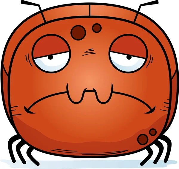Una Ilustración Dibujos Animados Una Hormiga Que Parece Triste — Archivo Imágenes Vectoriales