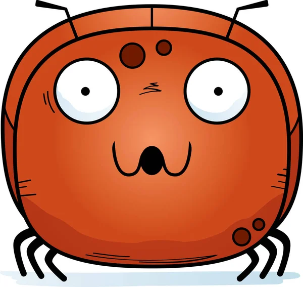 Eine Cartoon Illustration Einer Ameise Die Überrascht Aussieht — Stockvektor