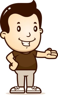 Sunu bir çocuk çizgi film gösterimi.