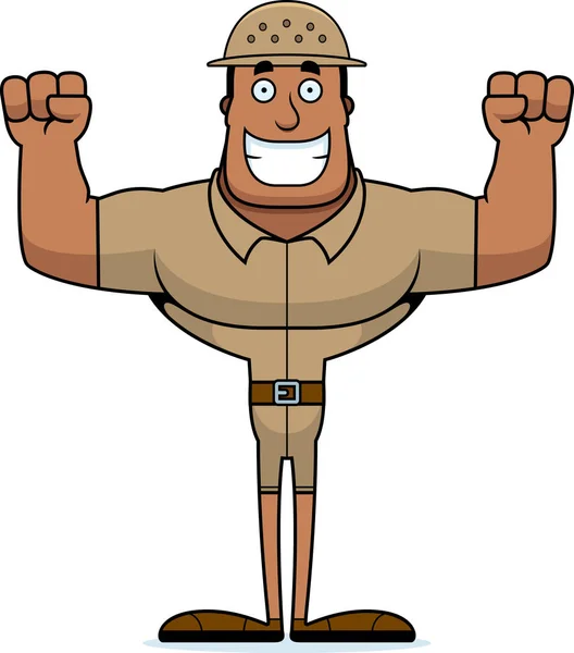 Cartoon Zookeeper Smiling — Stock Vector