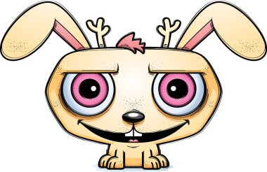 Mutlu görünüyordu bir jackalope çizgi film gösterimi.