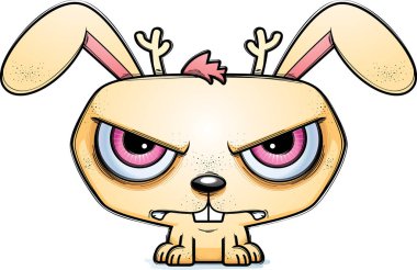 Deli arıyorsunuz bir jackalope çizgi film gösterimi.