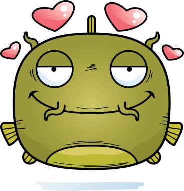 Aşık kedi balığı çizgi film gösterimi.