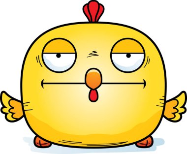 Sıkılmış arıyorsunuz bir tavuk bir karikatür çizimi.