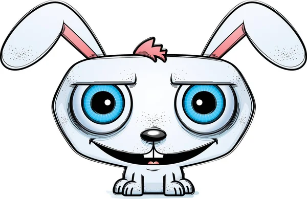 Cartoon Illustration Rabbit Looking Happy — Stock Vector