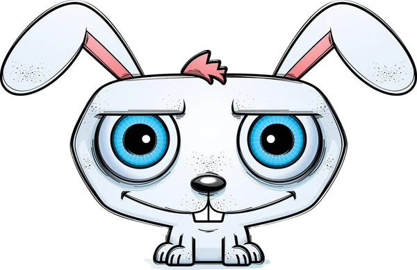 Una Ilustración Dibujos Animados Conejo Sonriendo — Vector de stock