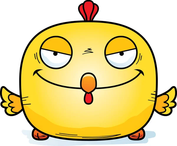 Tavuk arıyorum bir kötü bir karikatür çizimi.