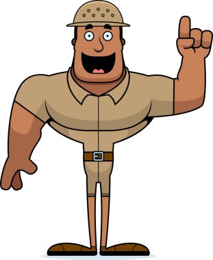 Bir fikir bir karikatür hayvan bekçisi.