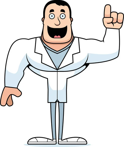 Cartoon Doctor Idea — Stock Vector