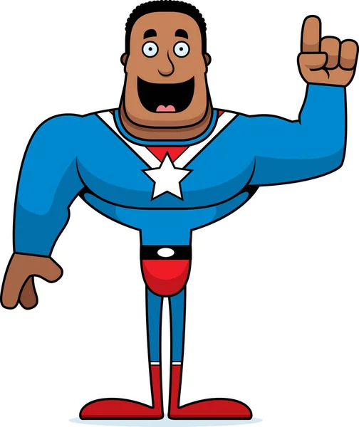 Kreskówka Superbohatera Pomysłem — Wektor stockowy