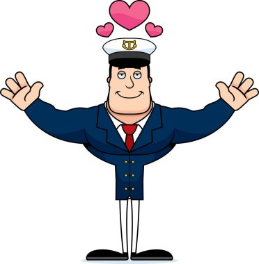 Bir çizgi film teknesi kaptanı sarıl bana hazır.