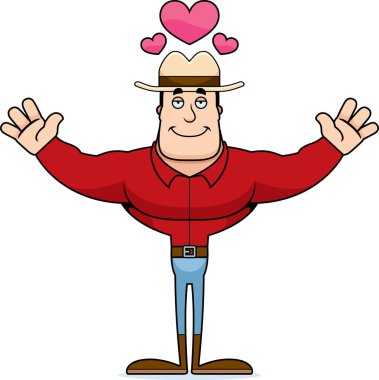 Bir çizgi film kovboy sarıl bana hazır.