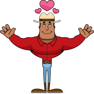 Bir çizgi film kovboy sarıl bana hazır.