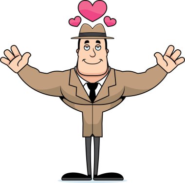 Bir çizgi film Dedektif sarıl bana hazır.