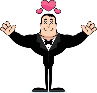 Sarıl bana hazır bir karikatür damat.