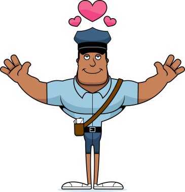 Bir çizgi film posta taşıyıcı sarıl bana hazır.