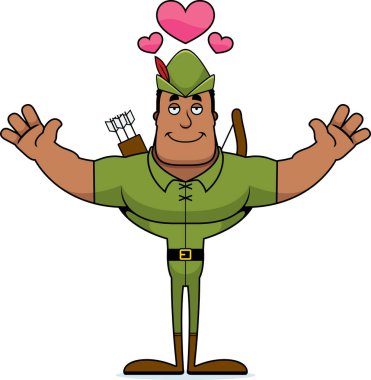 Bir çizgi film Robin Hood sarıl bana hazır.