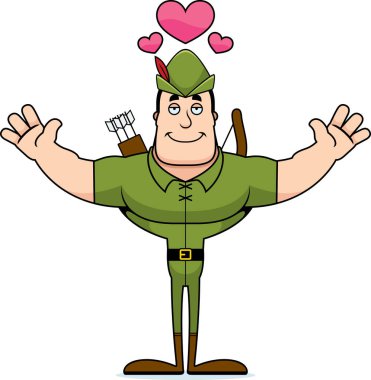 Bir çizgi film Robin Hood sarıl bana hazır.