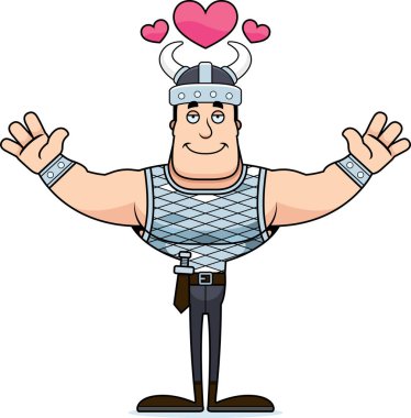 Bir karikatür Viking sarıl bana hazır.