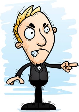 Kızgın ve işaretleme arıyorsunuz bir damat çizgi film gösterimi.