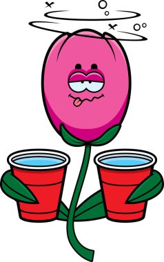 Sarhoş arıyorsunuz bir lale çizgi film gösterimi.